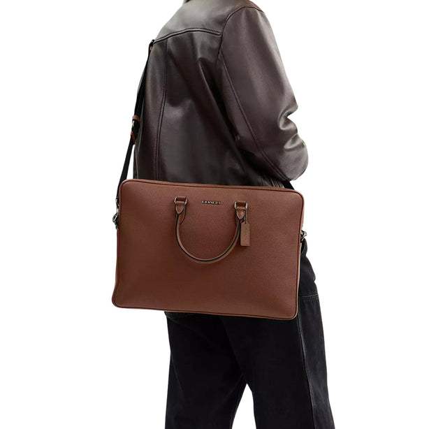Coach Ethan Large Brief Bag - Saddle CCF59