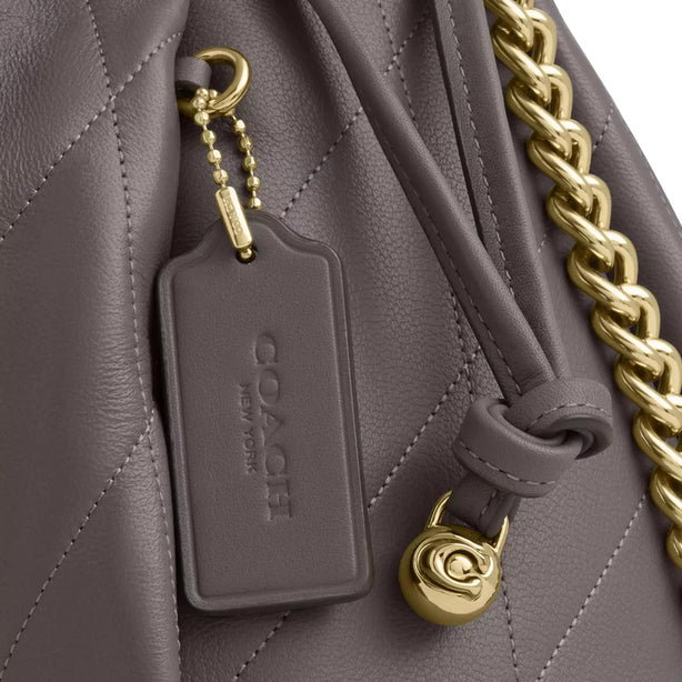 Coach Faye Large Shoulder Bag With Quilting - Slate CCZ58