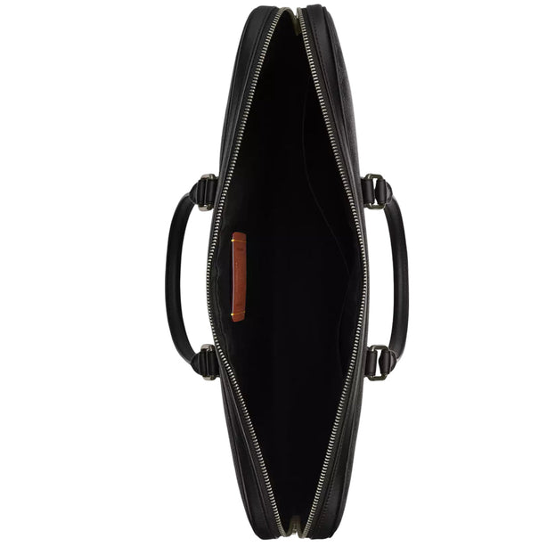 Coach Ethan Large Brief Bag In Signature Canvas - Charcoal/ Black CCF56