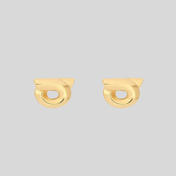 FERRAGAMO Gancini Small Earrings In Gold Color RS-770395