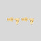 FERRAGAMO Gancini Small Earrings In Gold Color RS-770395