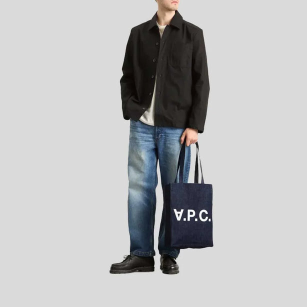 A.P.C. Laure Unisex Shopping Tote Bag Indigo RS-COHIZ-M61445