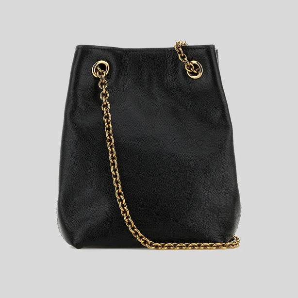 CHLOE Horse Medal Mini Bucket Bag Black RS-CH26SP582O37001