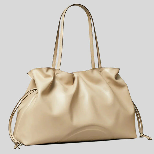 TORY BURCH Ella NATUURA™ Drawstring Tote Light Stone RS-178767
