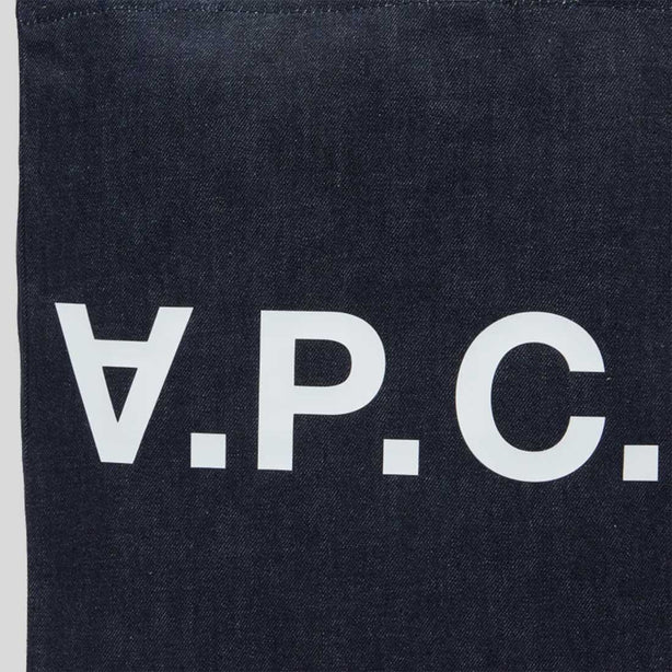 A.P.C. Laure Unisex Shopping Tote Bag Indigo RS-COHIZ-M61445