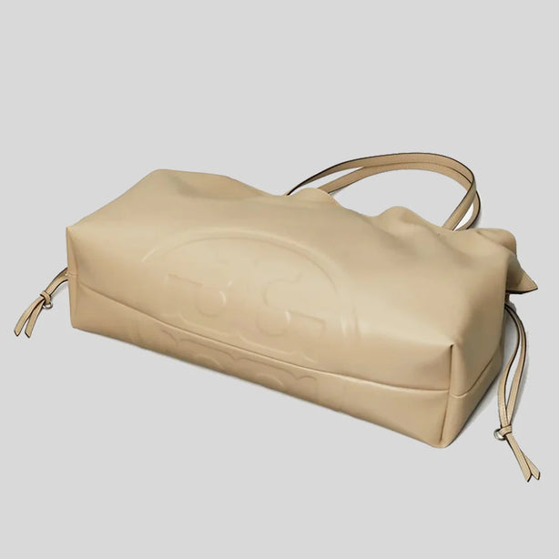 TORY BURCH Ella NATUURA™ Drawstring Tote Light Stone RS-178767