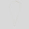 FERRAGAMO Collar Gancini Necklace Silver Color(L) RS-696659