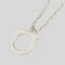 FERRAGAMO Collar Gancini Necklace Silver Color(L) RS-696659