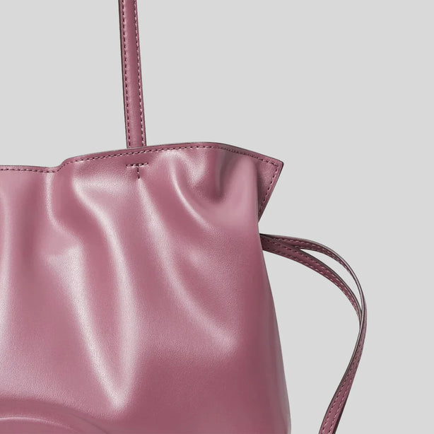TORY BURCH Small Ella NATUURA™ Drawstring Tote Plum Haze RS-178768