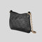 GUCCI Women's GG Emblem Leather Shoulder/Crossbody Bag Black RS-815277