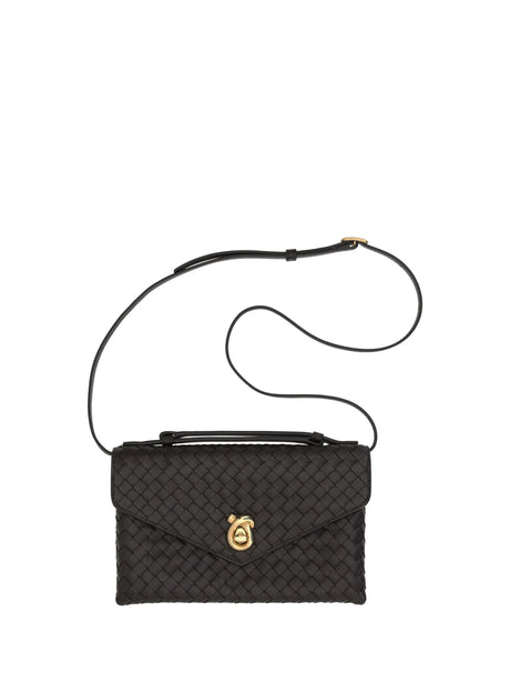 Bottega Veneta Knot Lock Shoulder Bag - Fondant-M Brass
