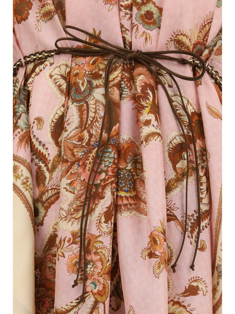 Zimmermann Aster Billow Dress - Mauve Jacobean