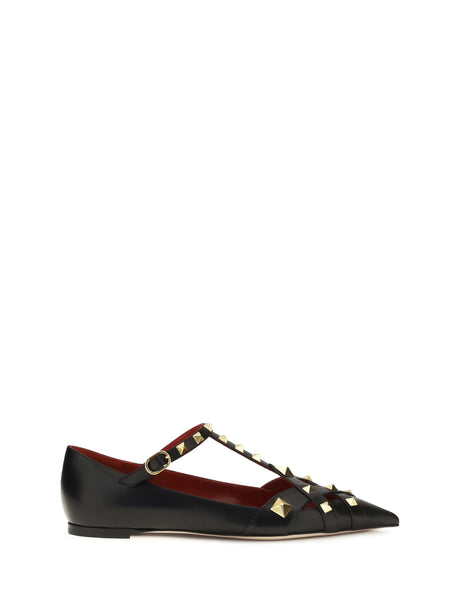 Valentino Garavani Studdy Ballerinas in kidskin - Black