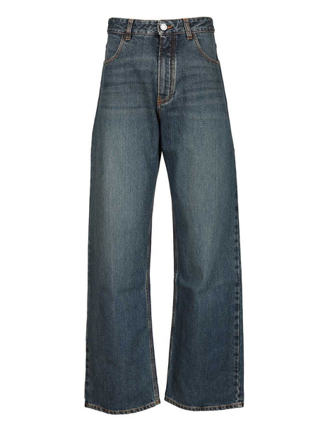 AlaïA Low Waist Denim Pants - Blue