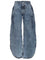 AlaïA Denim Petal Trousers - Blue