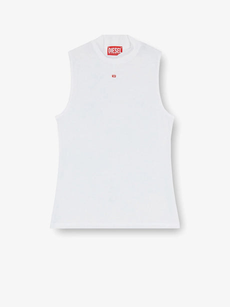 Diesel T-MOKKY-LS-MICRODIV stretch viscose tank top - Bianco