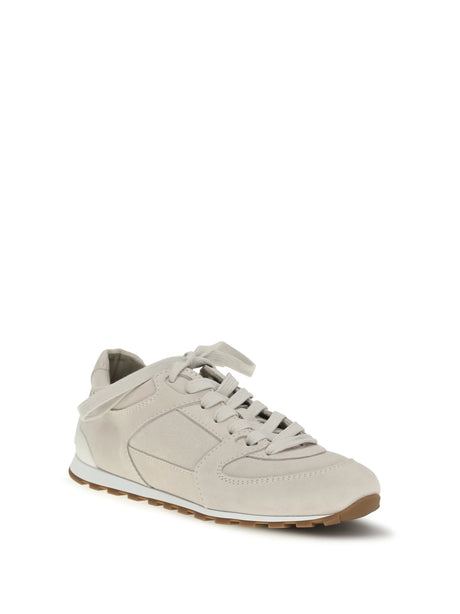 Brunello Cucinelli Suede Sneakers - Ivory
