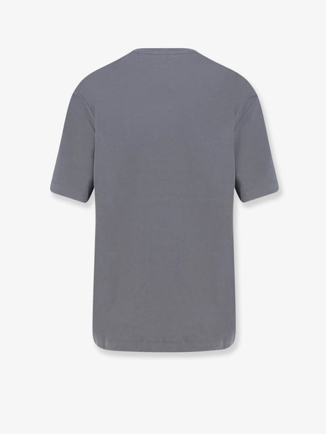 Pinko Cotton T-shirt with Love Birds logo on the front - Grigio