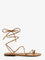 Celine Leather sandals with metal Triomphe logo - Sahara