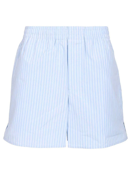 Ami Cotton Poplin Shorts - Sky Blue