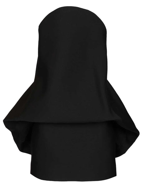 Balenciaga Mini Balloon Dress - Black