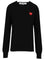 Comme Des Garcons Play Crew Neck Wool Sweater - Black