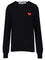 Comme Des Garcons Play Crew Neck Wool Sweater - Blue