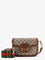 Gucci Coated canvas Gucci Horsebit 1955 crossbody bag with GG Supreme motif - Beige