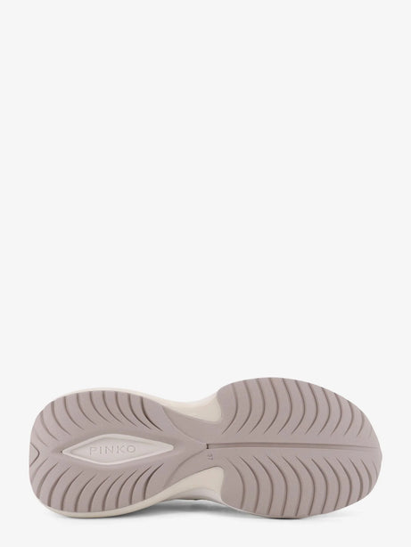 Pinko Ariel 33 leather sneakers with nylon inserts - Bianco