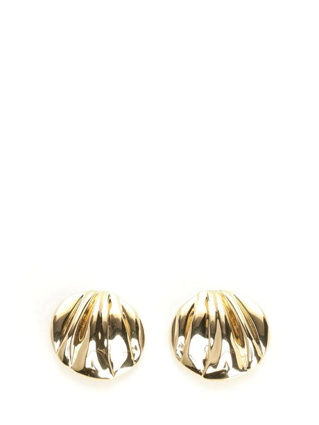 Chloe' Chloé Pleats Earrings - Gold
