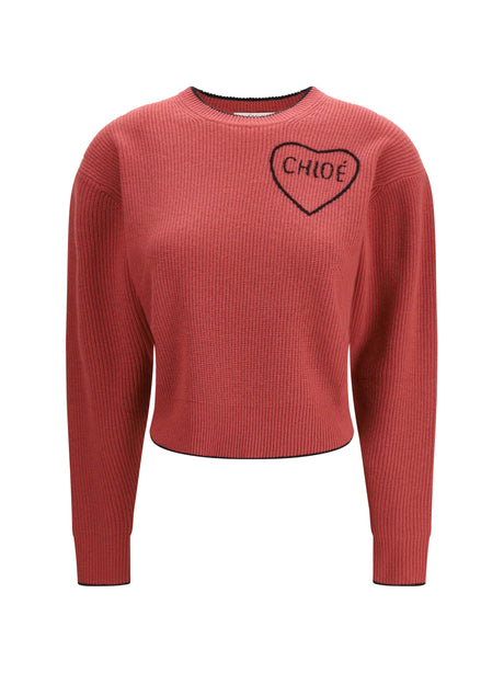 Chloé Cropped Pullover - Coppery Pink