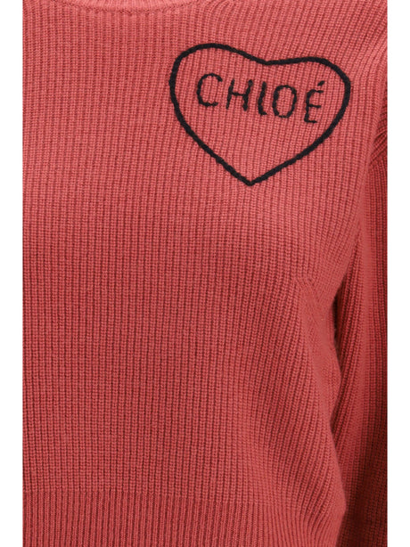 Chloé Cropped Pullover - Coppery Pink