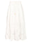 Zimmermann Mahon Embroidered Midi Skirt - White