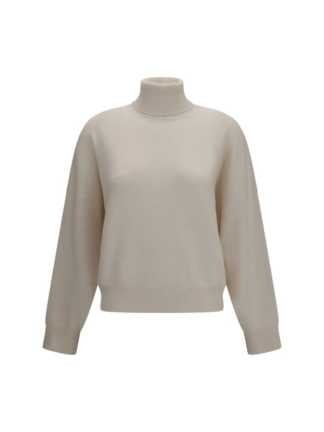 Brunello Cucinelli Cashmere turtleneck Sweater - English White