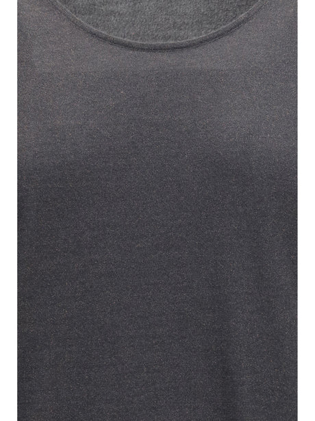Brunello Cucinelli Luminous knit Tank Top - Piombo