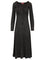 Diesel Midi Dress In Shaded Ribbed Jersey - Black