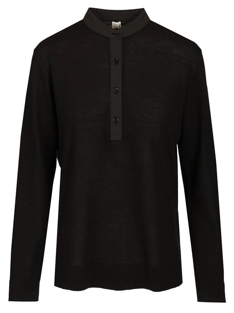 Toteme Long Sleeve Shirt - Black