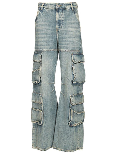 Diesel Jeans Relaxed Low Waist 1996 D-Sire - Blue