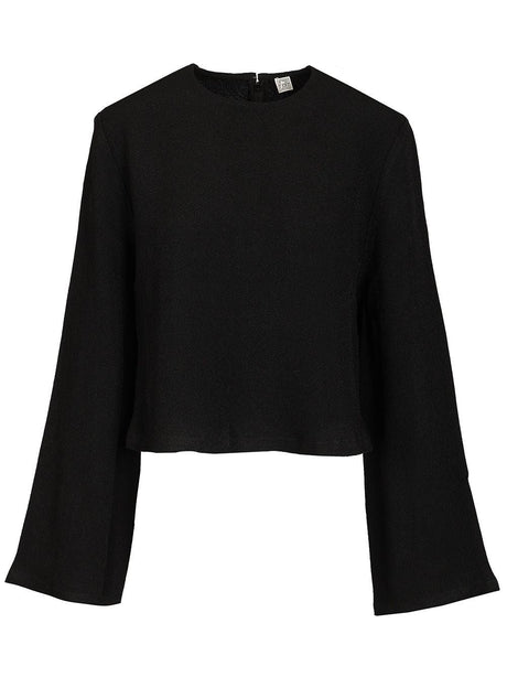 Toteme Cropped Blouse - Black