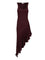AlaïA Asymmetrical Dress In Fluid Jersey - Bordeaux