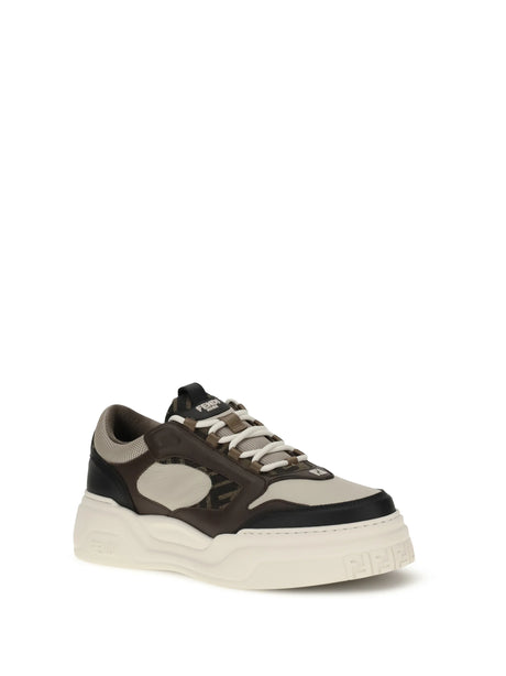 Fendi FF Sneakers - Nero+Latte+Beige