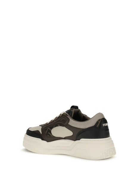 Fendi FF Sneakers - Nero+Latte+Beige