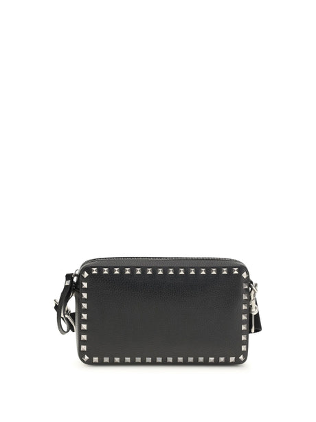 Valentino Garavani Rockstud leather Shoulder Bag - Black