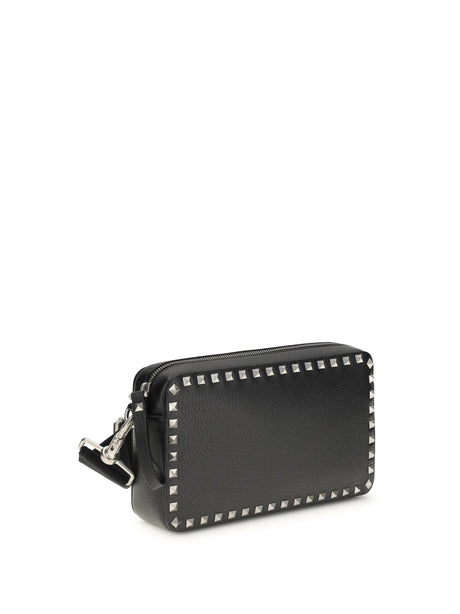 Valentino Garavani Rockstud leather Shoulder Bag - Black