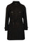 Burberry Heritage Kensington Medium Trench Coat - Black