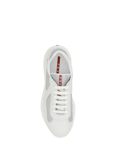 Prada America's Sneakers - Bianco+Argento