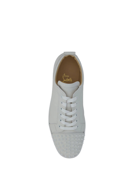 Christian Louboutin Louis Junior Spikes Sneakers - White/White