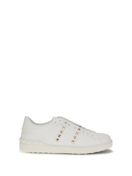 Valentino Garavani Rockstud Untitled Sneakers - White/White