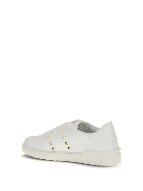 Valentino Garavani Rockstud Untitled Sneakers - White/White