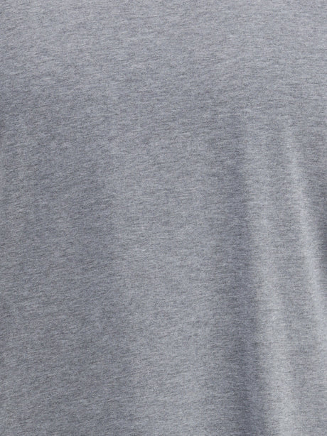 Brunello Cucinelli Cotton T-shirt - Grey Medio+Off White